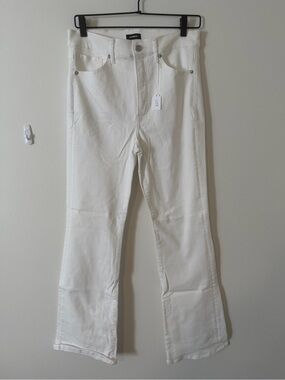 EUC Express White High-Rise Flare Jeans 10R